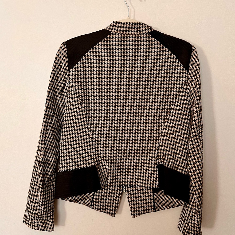 Whbm Houndstooth Zip Jacket - image 7